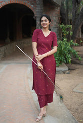 Women Cotton Printed Kurta Set