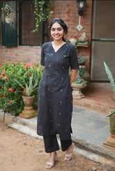 Women Cotton Printed Kurta Set