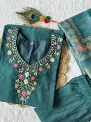 New Designers Kurta Pent Dupatta Set