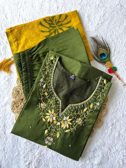 New Designers Kurta Pent Dupatta Set